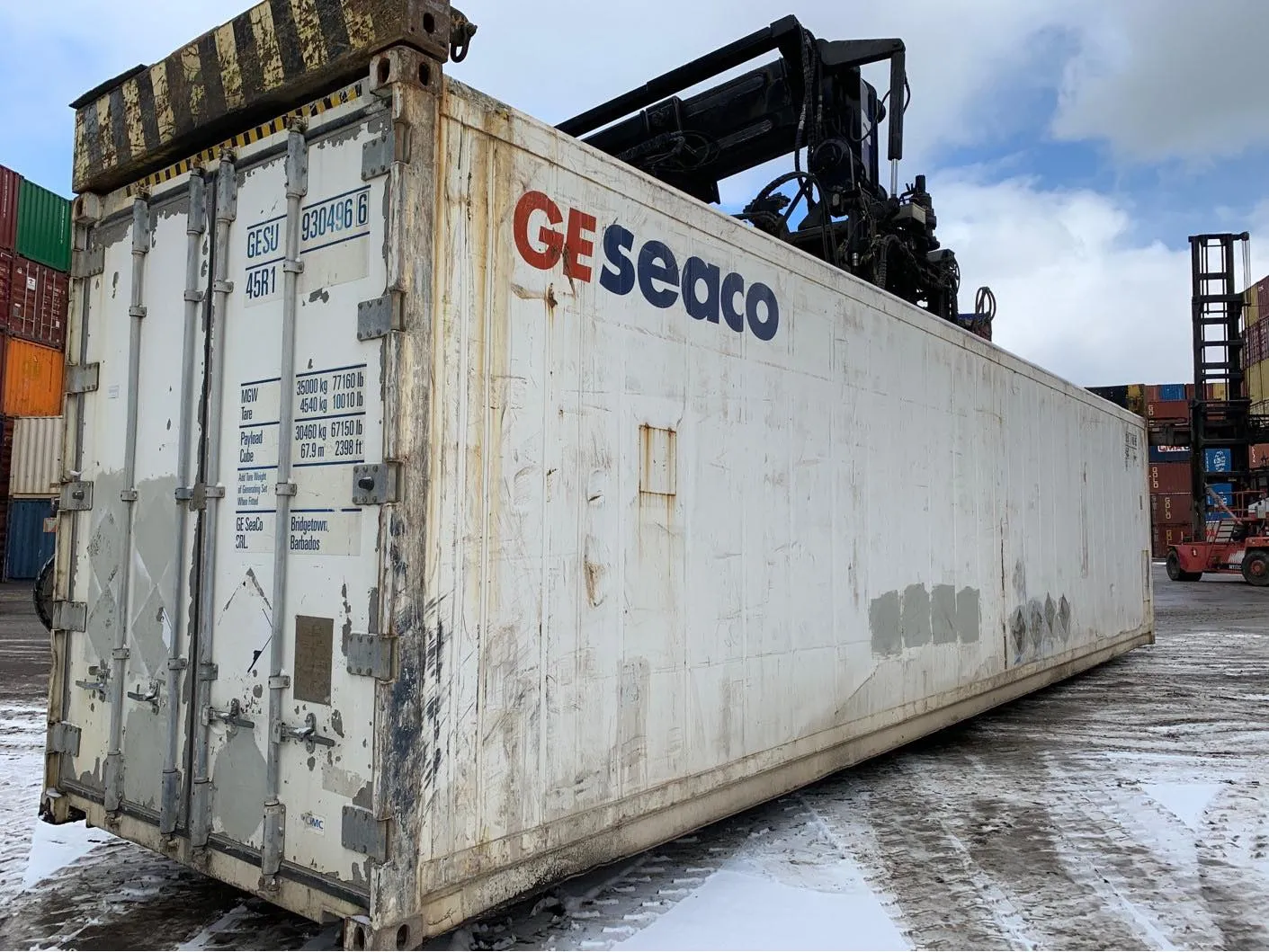 Conteneur frigorifique opérationnel